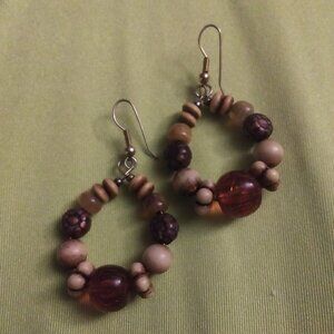Beaded drop earrings